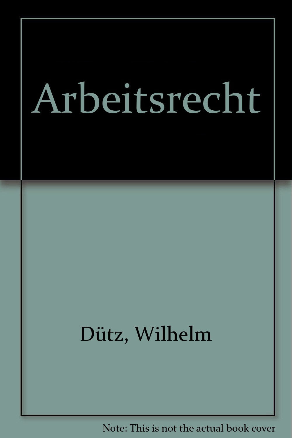 Arbeitsrecht (Grundrisse des Rechts) Law