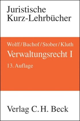 Product Image: Verwaltungsrecht Bd. 1: Ein Studienbuch