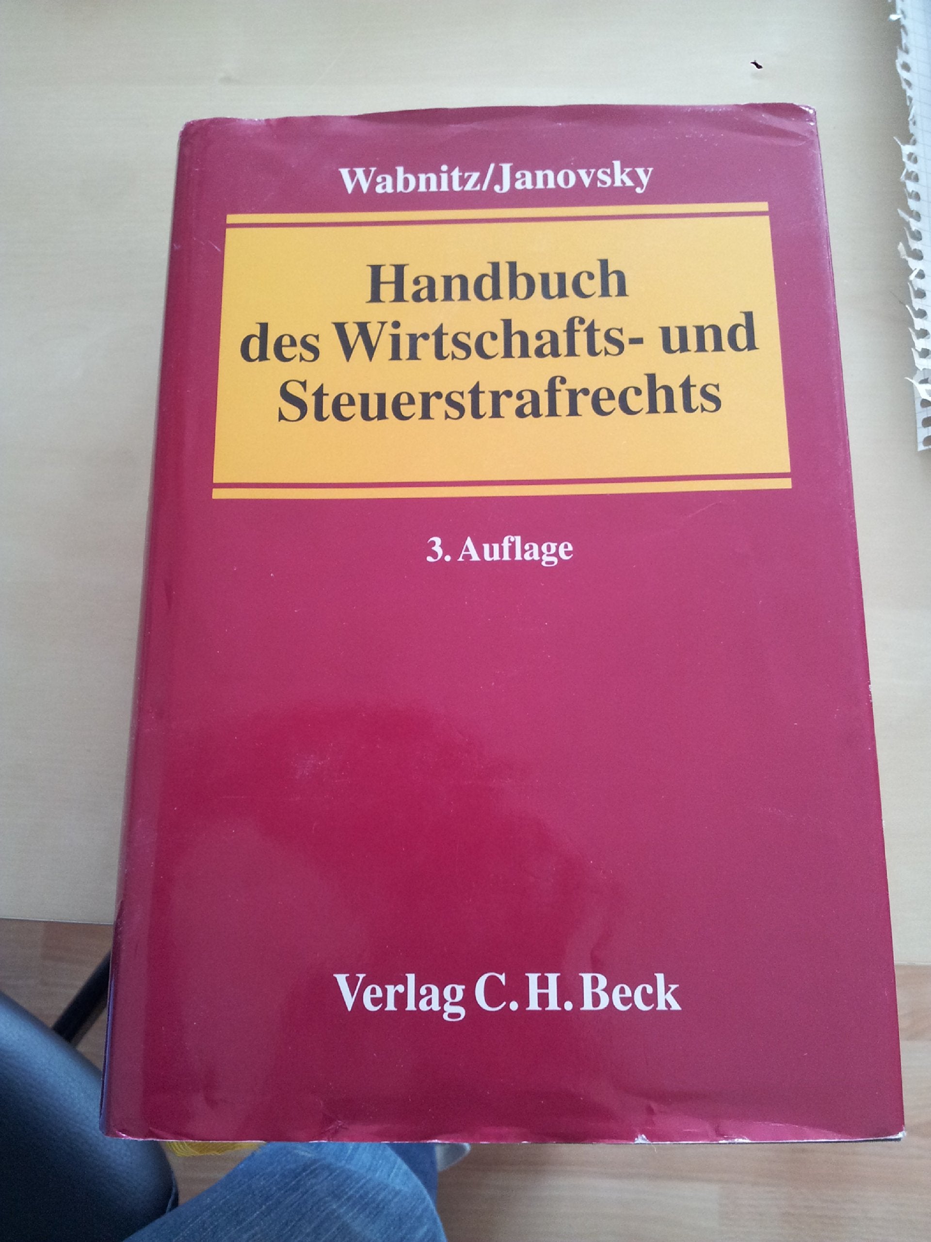 Handbuch des Wirtschafts- und Steuerstrafrechts Law