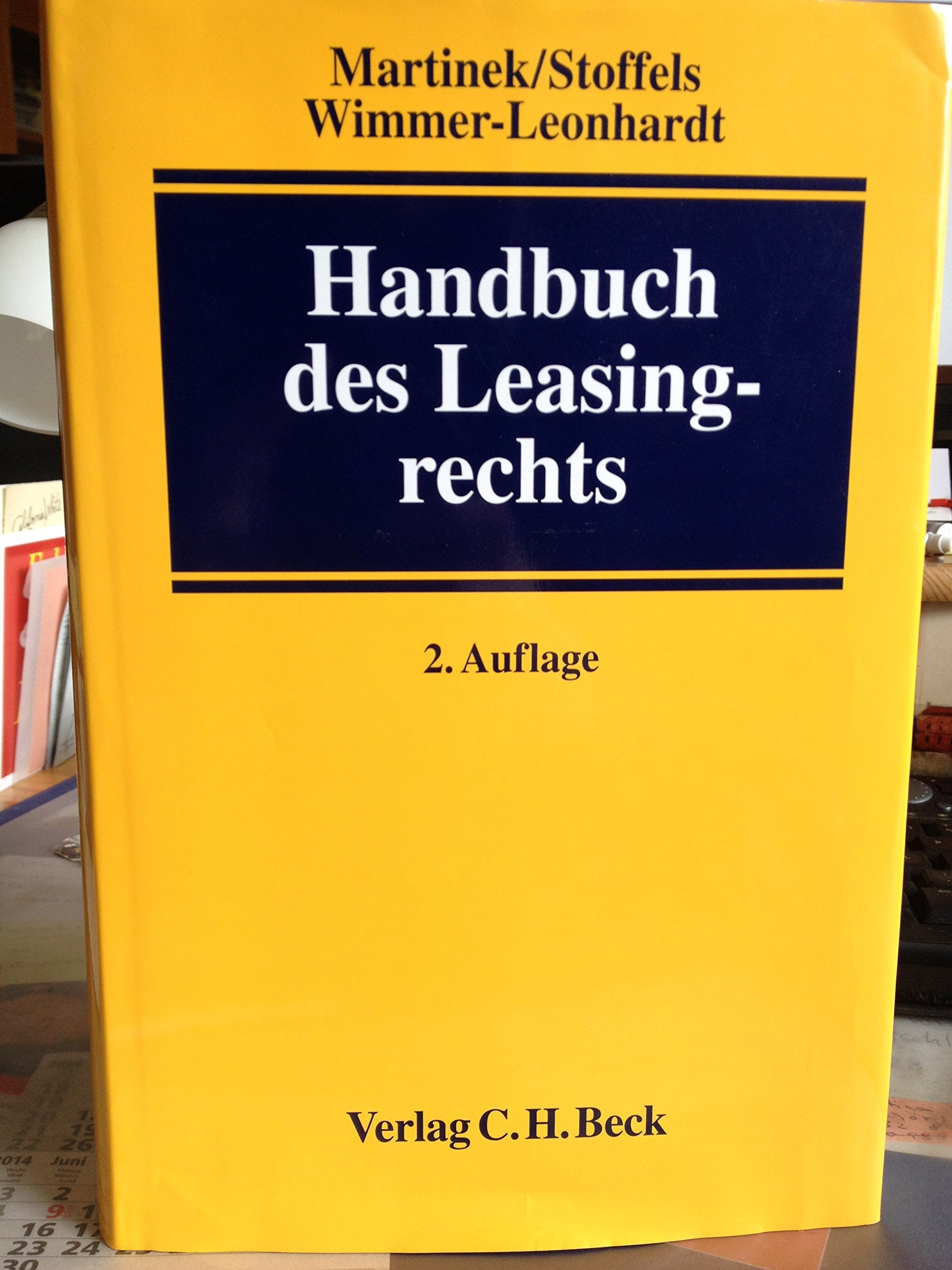 Product Image: Handbuch des Leasingrechts