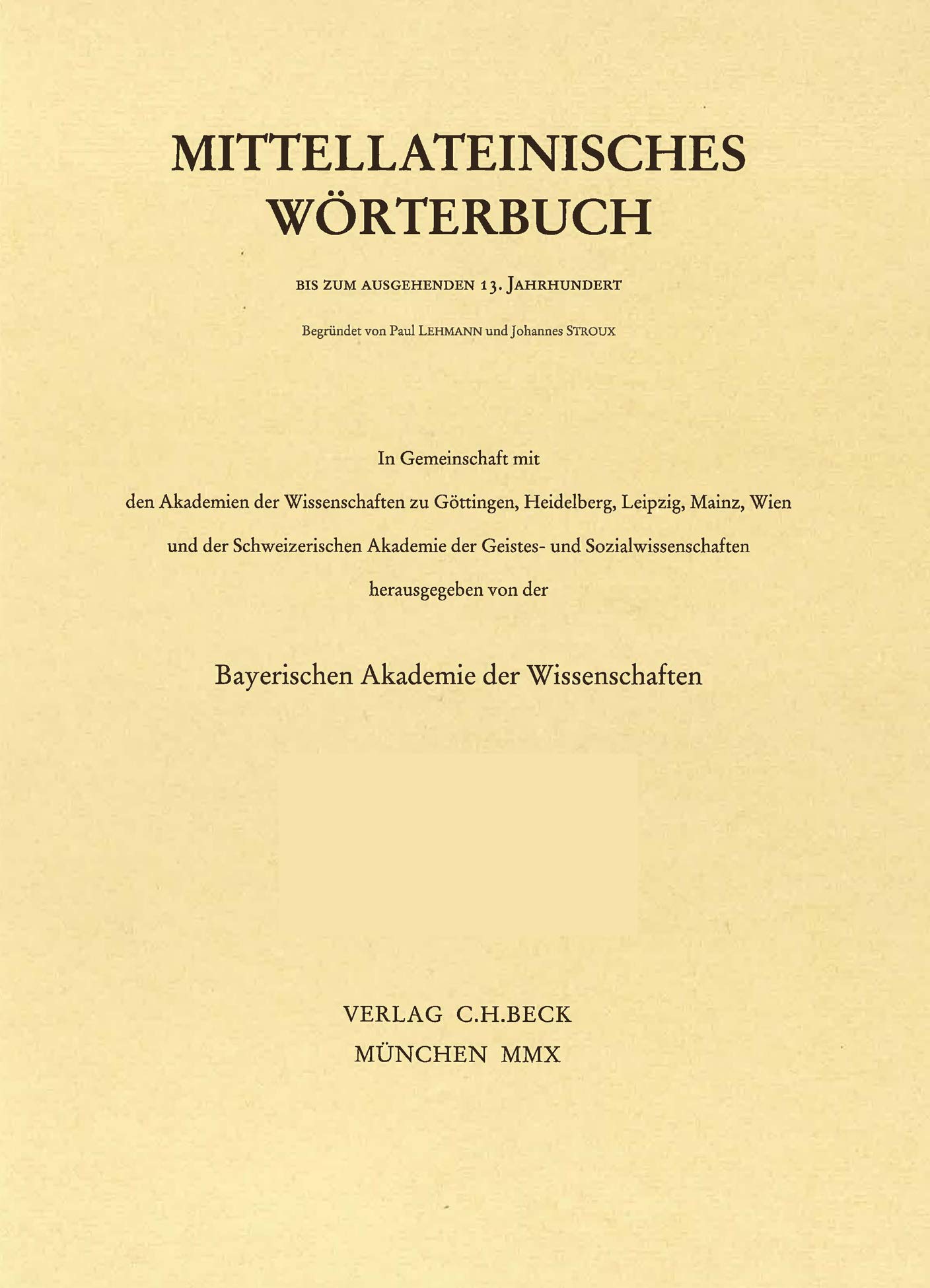 Mittellateinisches Wörterbuch 35. Lieferung (eximius - ezemenius) Law