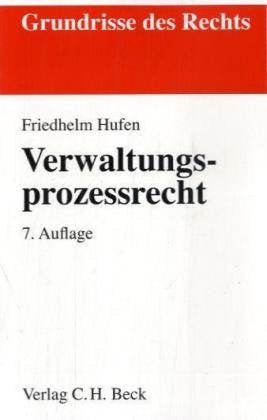 Verwaltungsprozessrecht (Grundrisse des Rechts) Law