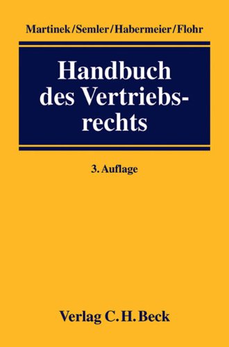 Product Image: Handbuch des Vertriebsrechts