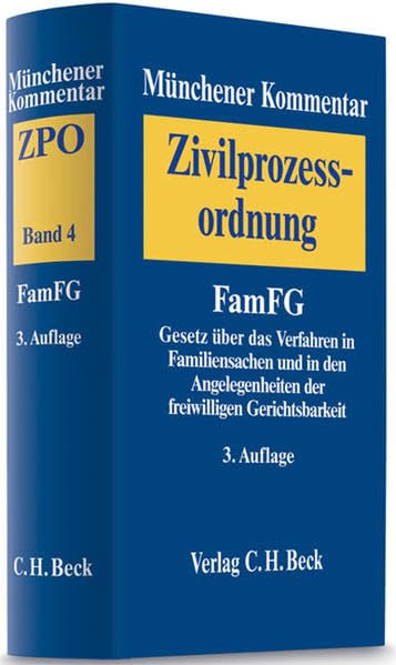 Münchener Kommentar zur Zivilprozessordnung Bd. 4: Gesetz über das Verfahren in Familiensachen und in den Angelegenheiten der freiwilligen Gerichtsbarkeit (FamFG) Law