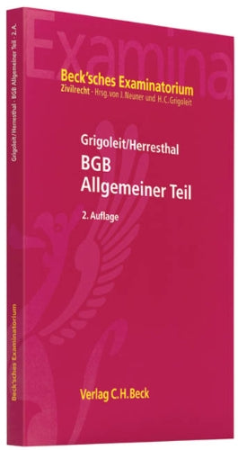 BGB Allgemeiner Teil (Beck'sches Examinatorium Zivilrecht) Law