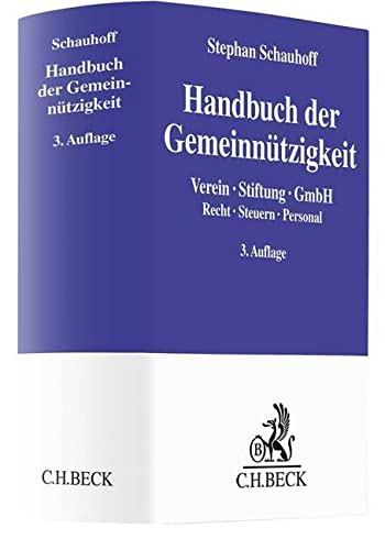 Handbuch der Gemeinnützigkeit Law