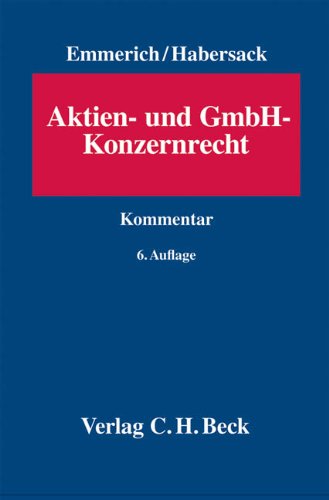 Aktien- und GmbH-Konzernrecht Law