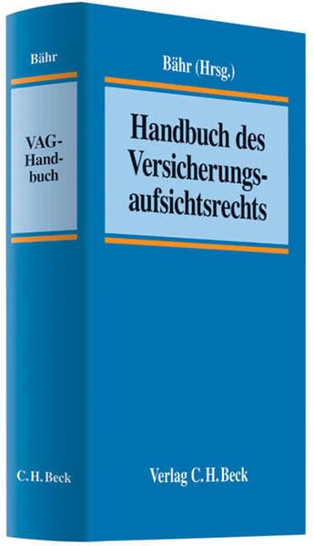 Handbuch des Versicherungsaufsichtsrechts Law