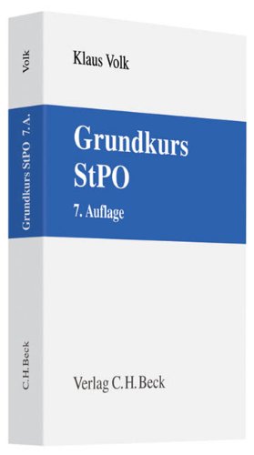Grundkurs StPO (Grundkurse) Law