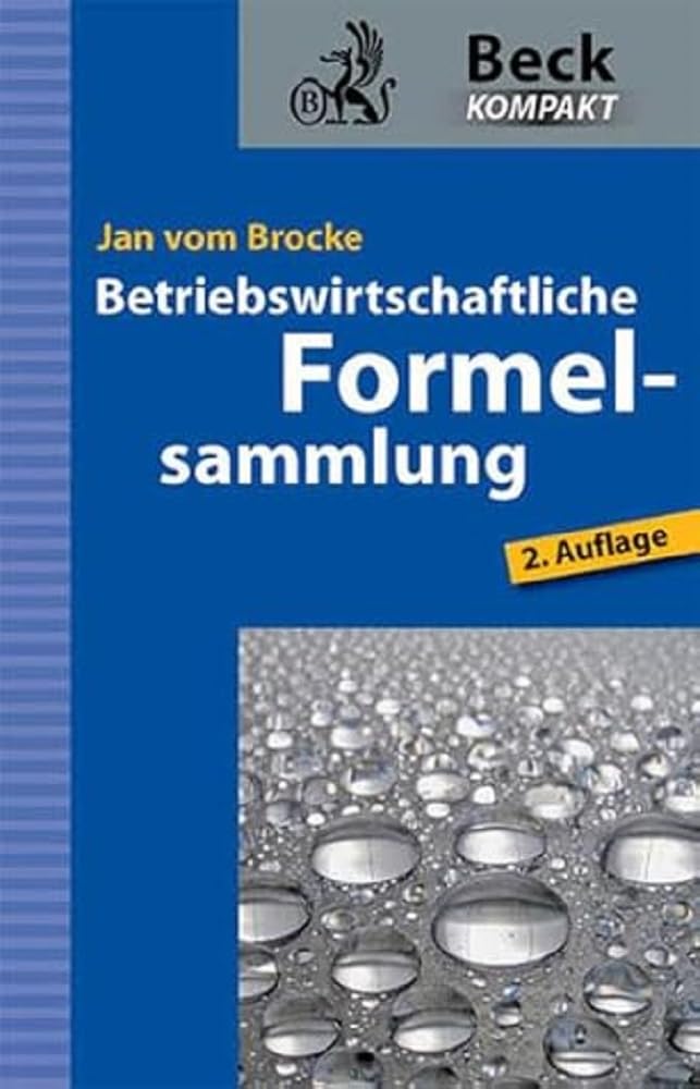 Betriebswirtschaftliche Formelsammlung Business, Finance & Career