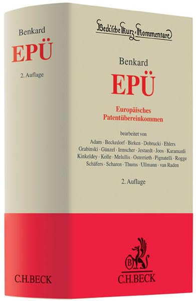 Europäisches Patentübereinkommen (Beck'sche Kurz-Kommentare) Law