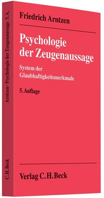 Psychologie der Zeugenaussage Law