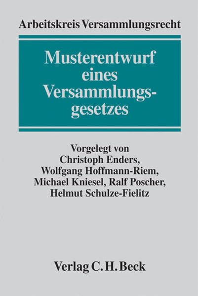 Musterentwurf eines Versammlungsgesetzes (ME VersG) book