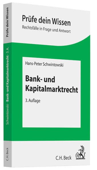 Bank- und Kapitalmarktrecht Law