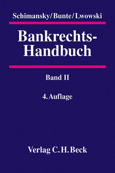 Bankrechts-Handbuch Band II Law