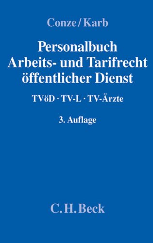 Personalbuch Arbeits- und Tarifrecht öffentlicher Dienst: TVöD, TV-L, TV-Ärzte Law