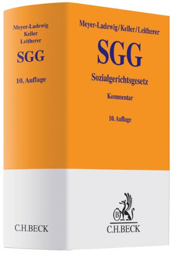 Sozialgerichtsgesetz: Kommentar (Gelbe Erläuterungsbücher) Law