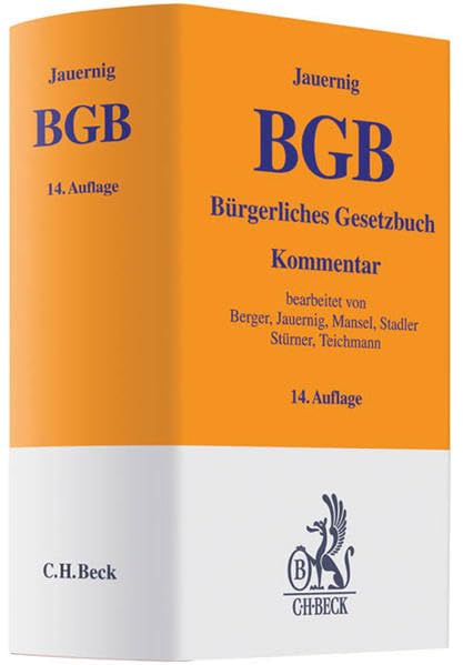 Bürgerliches Gesetzbuch: Mit Allgemeinem Gleichbehandlungsgesetz (Auszug) (Gelbe Erläuterungsbücher) Law