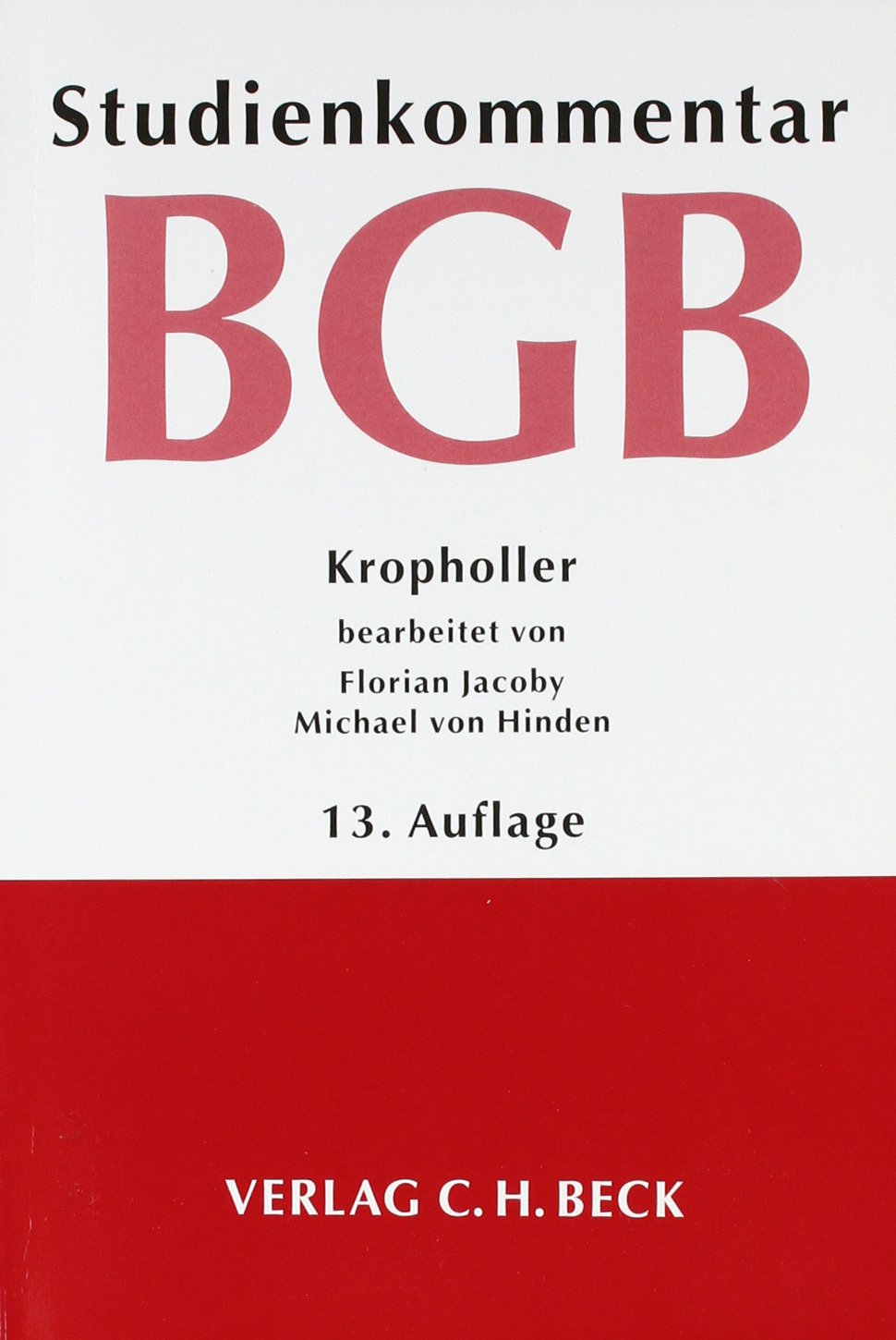 Bürgerliches Gesetzbuch: Studienkommentar Law