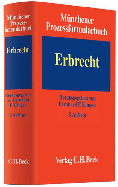 Münchener Prozessformularbuch Bd. 4: Erbrecht Law