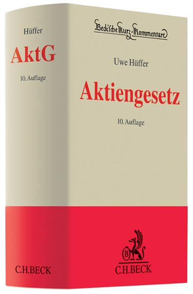 Aktiengesetz (Beck'sche Kurz-Kommentare, Band 53) Law