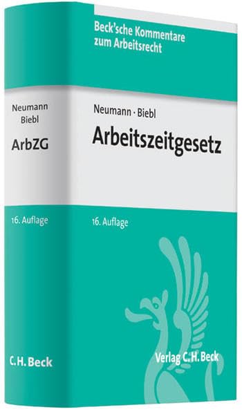 Arbeitszeitgesetz Law Books