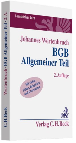 BGB Allgemeiner Teil (Lernbücher Jura) Law