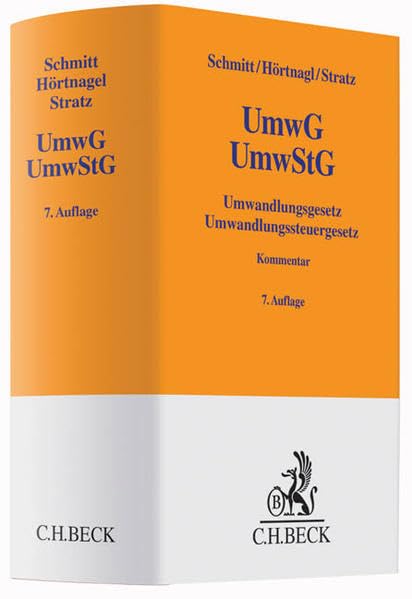 Umwandlungsgesetz, Umwandlungssteuergesetz (Gelbe Erläuterungsbücher) Law