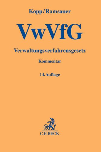 Verwaltungsverfahrensgesetz (Gelbe Erläuterungsbücher) Law