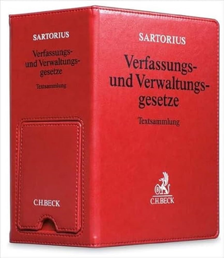 Verfassungs- und Verwaltungsgesetze der Bundesrepublik Deutschland Premium-Ordner 86 mm in Lederoptik mit integrierter Buchstütze: Textsammlung Law