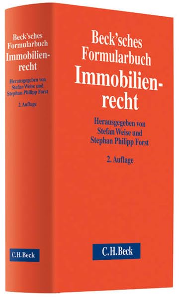 Beck'sches Formularbuch Immobilienrecht Law
