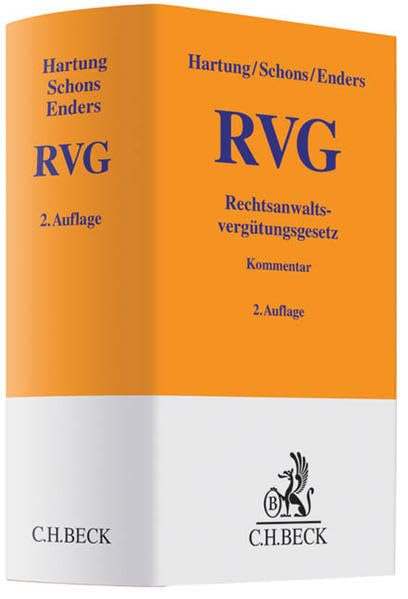 Rechtsanwaltsvergütungsgesetz (Gelbe Erläuterungsbücher) Law