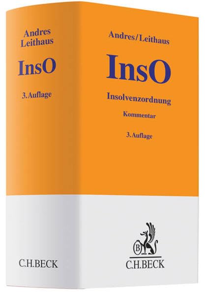 Insolvenzordnung (InsO) (Gelbe Erläuterungsbücher) Law