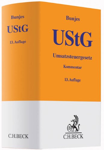 Umsatzsteuergesetz (Gelbe Erläuterungsbücher) Law