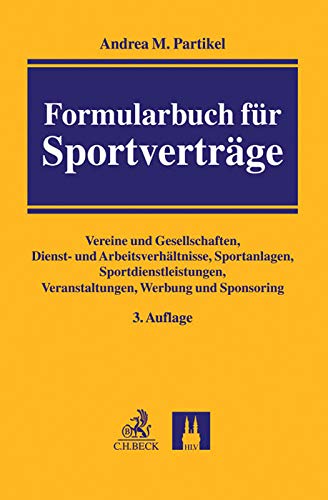 Formularbuch für Sportverträge Law