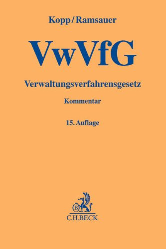 Verwaltungsverfahrensgesetz (Gelbe Erläuterungsbücher) Law