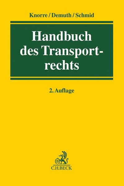 Product Image: Handbuch des Transportrechts