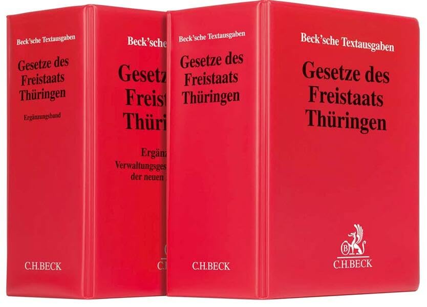 Gesetze des Freistaats Thüringen und Ergänzungsband (neu) des Freistaats Thüringen: Grundwerk zur Fortsetzung (min. 12 Monate ab Kaufdatum) Law