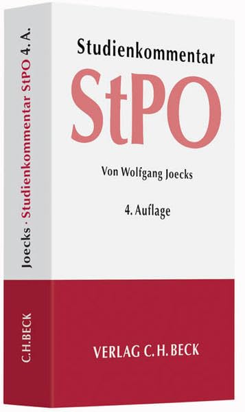 Strafprozessordnung Law Books
