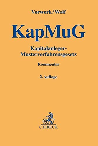 Kapitalanleger-Musterverfahrensgesetz (KapMuG): Kommentar (Gelbe Erläuterungsbücher) Law