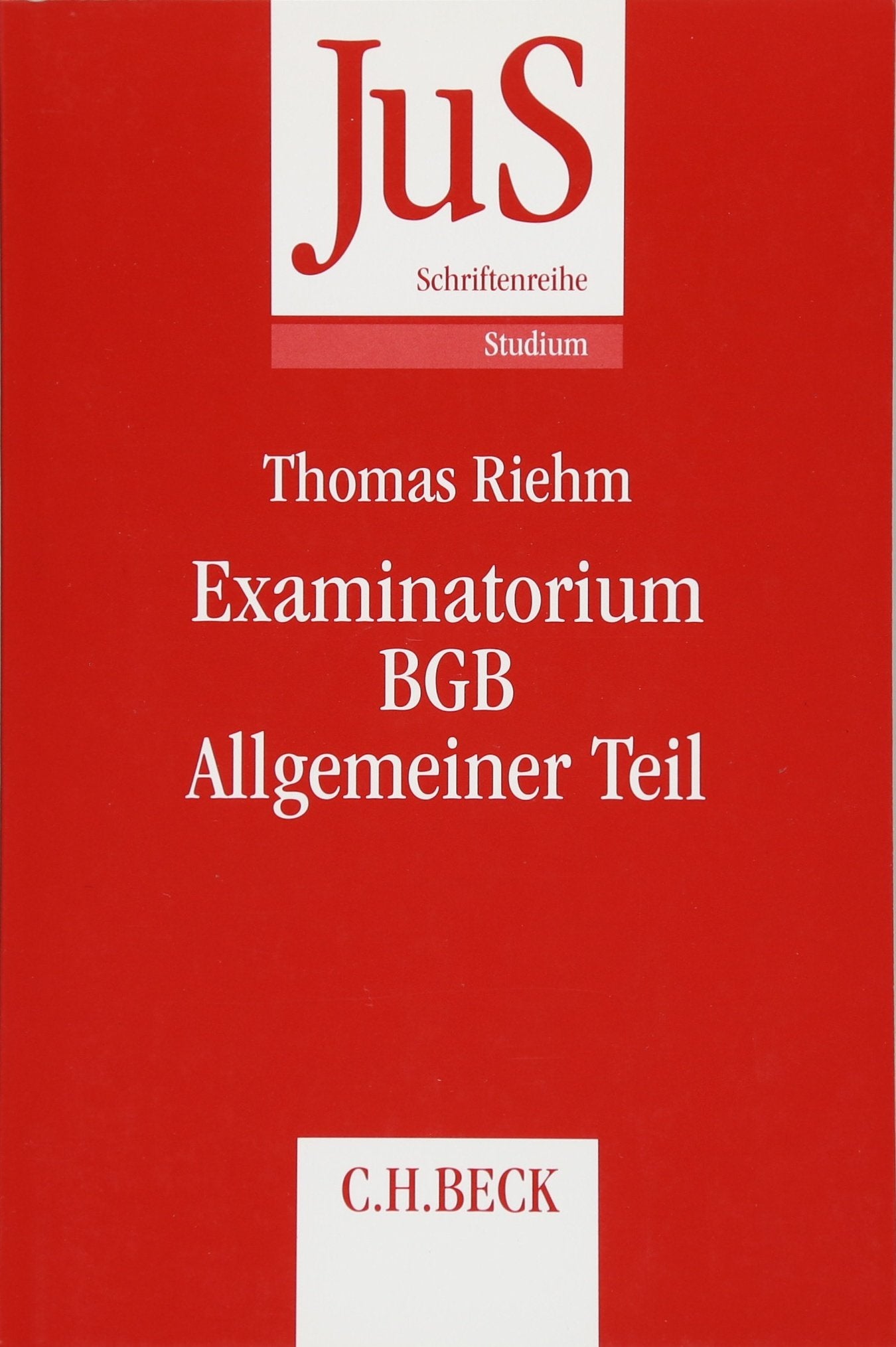 Examinatorium BGB Allgemeiner Teil Law