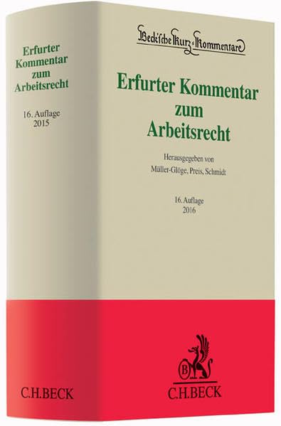 Erfurter Kommentar zum Arbeitsrecht book
