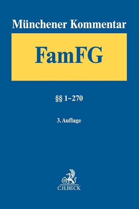 Münchener Kommentar zum FamFG  Band 1: §§ 1-270 Law
