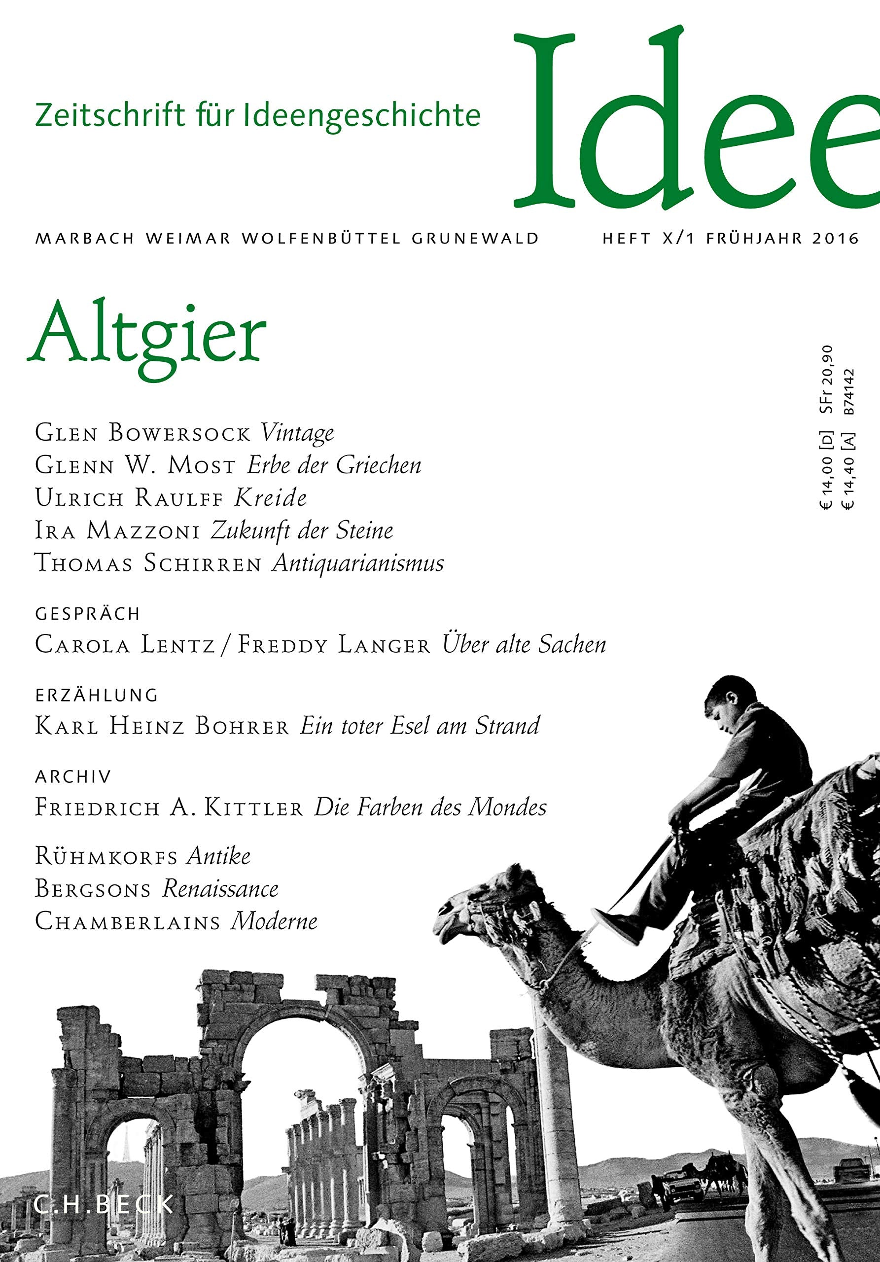 Zeitschrift für Ideengeschichte Heft X/1 Frühjahr 2016 book