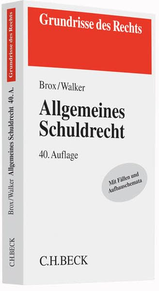 Allgemeines Schuldrecht Law Books