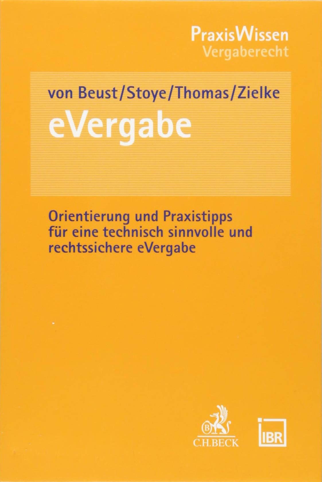 Praxishandbuch eVergabe Law Books