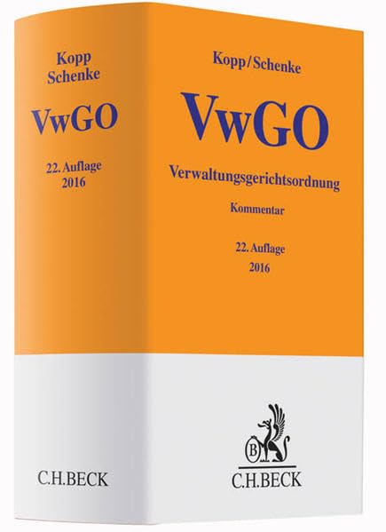 Verwaltungsgerichtsordnung (Gelbe Erläuterungsbücher) Law