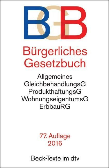 Product Image: Bürgerliches Gesetzbuch (BGB)