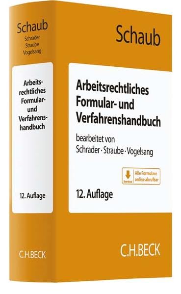 Arbeitsrechtliches Formular- und Verfahrenshandbuch Law