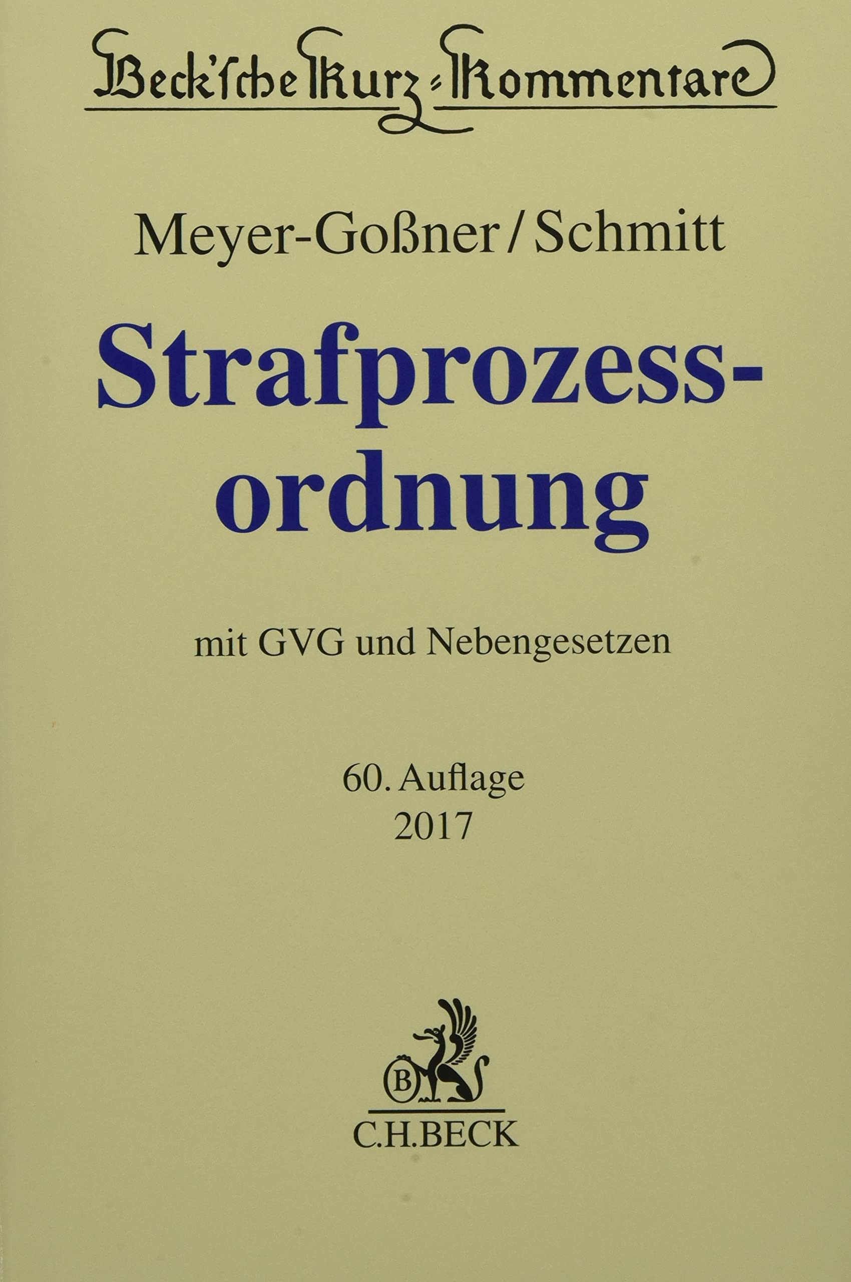 Strafprozessordnung Law
